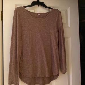 Medium old navy long sleeves shirt light brown